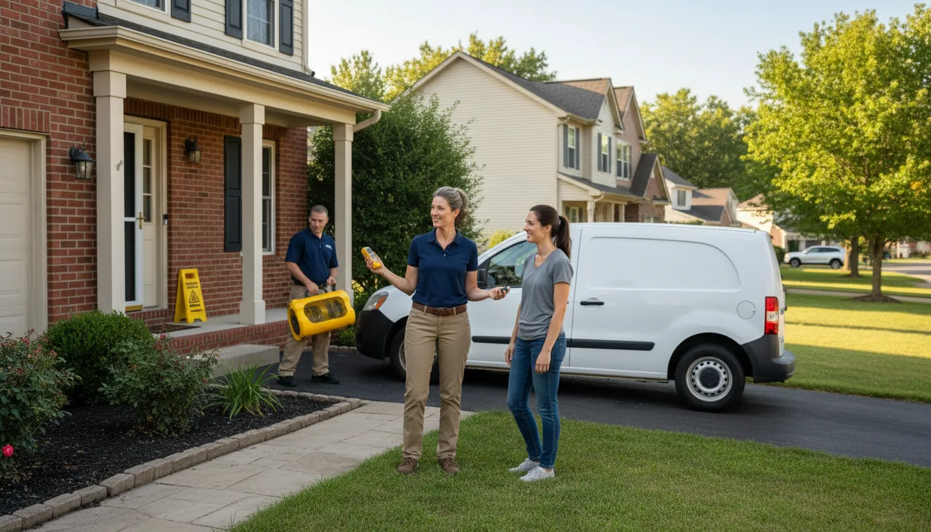 Residential water damage restoration in Piney Woods, MS